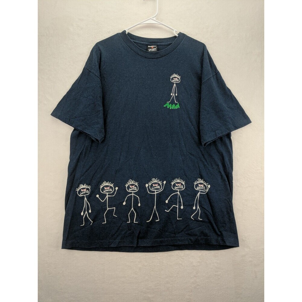 Vintage Signal Sports Single Stitch T Shirt Sz XL Mad Stick Men Made In USA